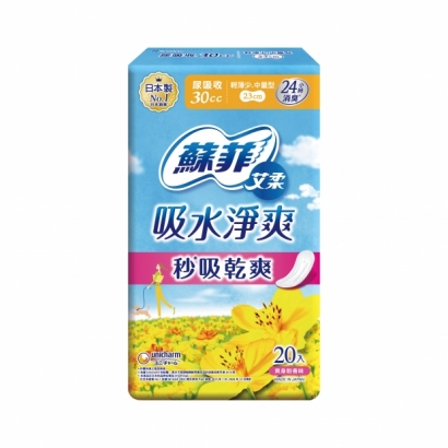 070016-蘇菲艾柔吸水淨爽輕薄少.中量型23cm 20p-會員價69.jpg