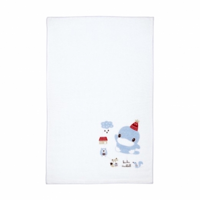 056881-kuku 2381狐狸熊單印緹花紗布澡巾2入-藍_工作區域 1.jpg