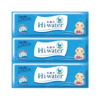 康乃馨HI-water水濕巾補充包80P 3入