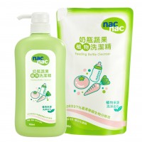 nac奶瓶/蔬果植物洗潔精(1罐700ml+1包600ml)