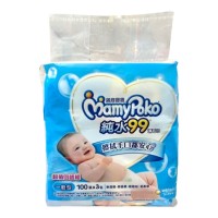 滿意寶寶純水99濕巾100P*3入(補)一般
