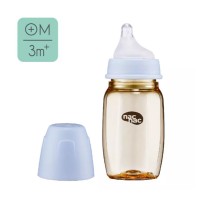 Nac妍心35%金菱防脹氣PPSU寬口奶瓶270ml(海洋藍/甜橙粉)