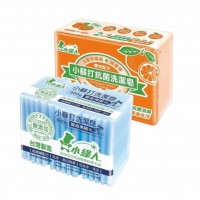 小綠人小蘇打抗菌洗潔皂3入660g -柑橘/陽光/薰衣草